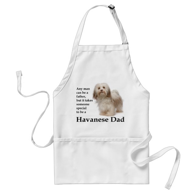 Havanese Dad Barbeque Apron (Front)