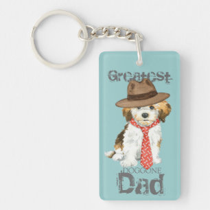 Havanese Dad Key Ring