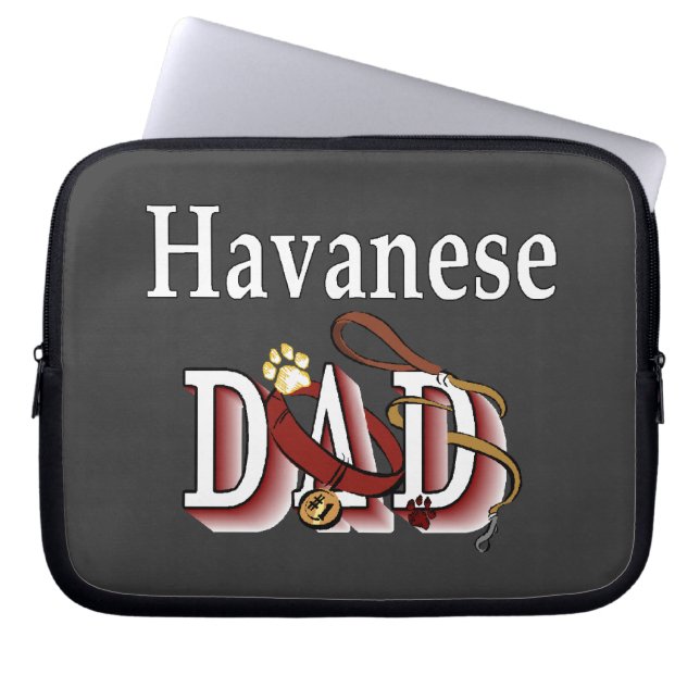 Havanese DAD Laptop Sleeve (Front)