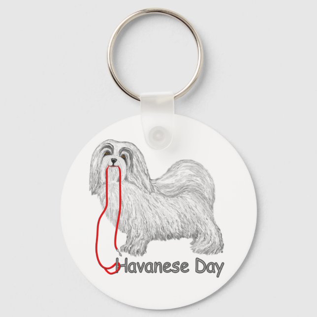 Havanese Day Key Ring (Front)