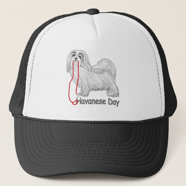 Havanese Day Trucker Hat (Front)