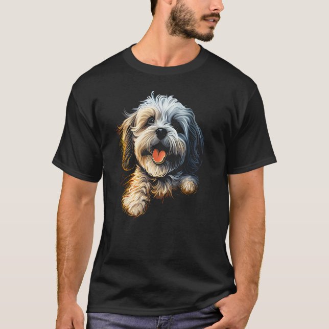 Havanese Dog Bolonka Shih Tzu Lhasa Apso Maltese G T-Shirt (Front)