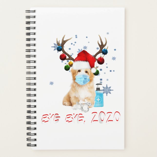 Havanese Dog Bye Bye Christmas New Year Gifts Planner (Front)