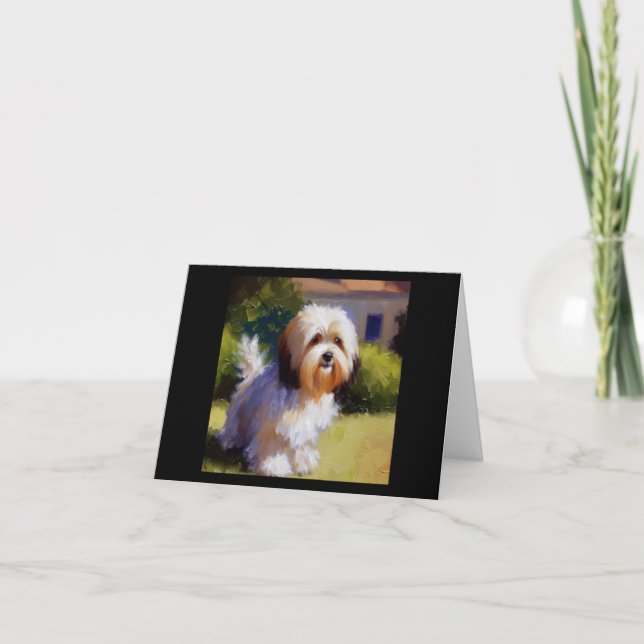 Havanese Dog Card (Front)