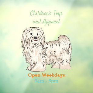 Havanese dog cartoon illustration
