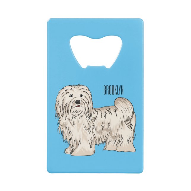 Havanese dog cartoon illustration (Front)