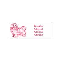 Havanese dog cartoon illustration