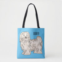 Havanese dog cartoon illustration