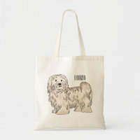 Havanese dog cartoon illustration