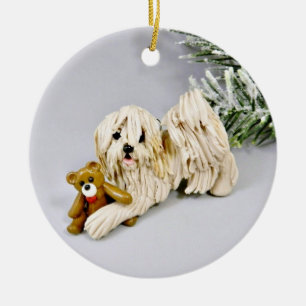 Havanese Dog Christmas Ornament