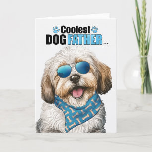 Havanese Dog Coolest Dad Ever Father's Day Holiday Card