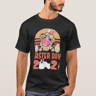 Havanese Dog Face Mask Rabbit Bunny Egg Easter Day T-Shirt
