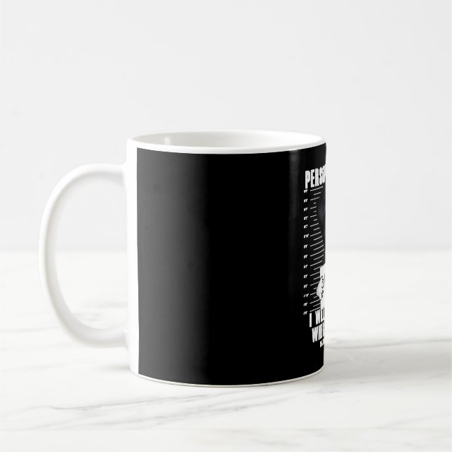 Havanese Dog Funny Stalker Cartoon Coffee Mug (Left)