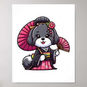Havanese Dog Kimono   Poster