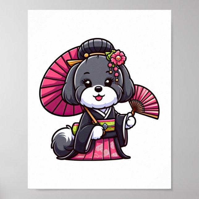 Havanese Dog Kimono   Poster (Front)