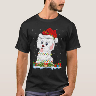 Havanese Dog Lover Family Matching Santa Havanese T-Shirt