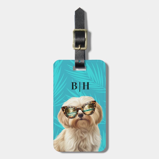 Havanese Dog Luggage Tag (Front Vertical)