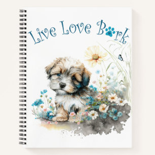 Havanese Dog Mum Floral Notebook