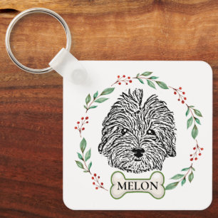 Havanese Dog Personalised Key Ring
