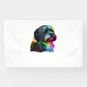 Havanese Dog Pop Art Design Havanese Lovers Banner