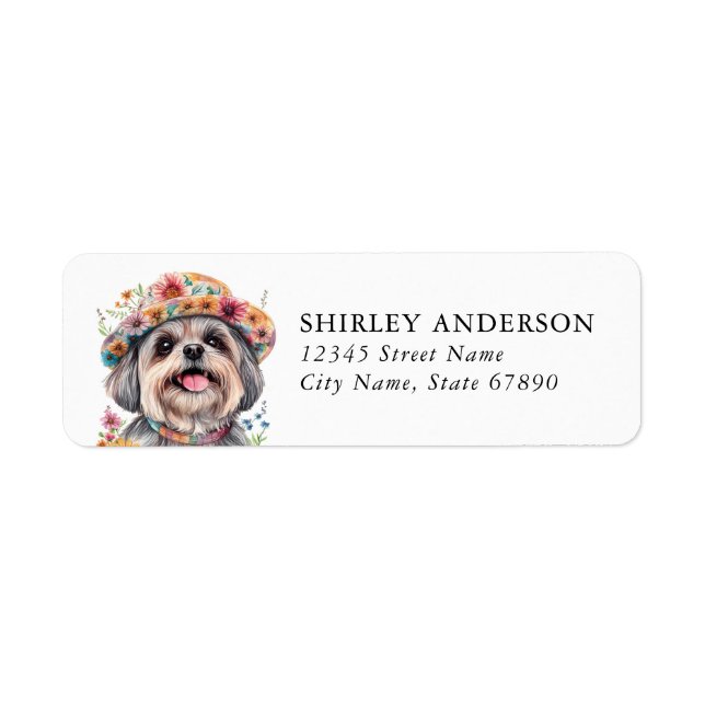 Havanese Dog Return Address Labels (Front)