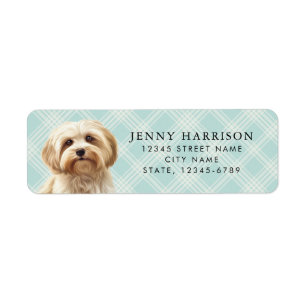 Havanese Dog Return Address Labels