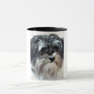 Havanese Dog Ringer Mug