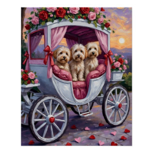 Havanese Dog Valentine's Day Poster