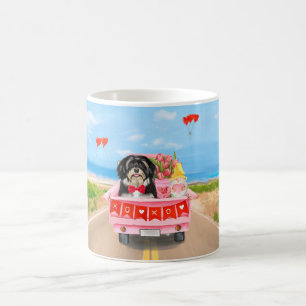 Havanese Dog Valentine's Day Truck Coffee Mug