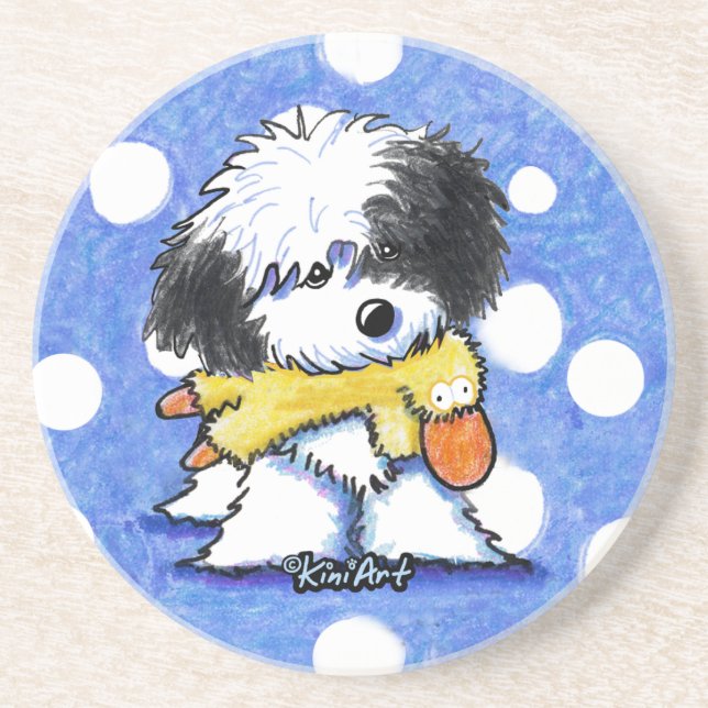 Havanese Duck Lover Coaster (Front)