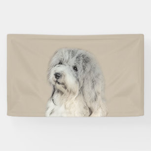 Havanese (Gold Sable) Painting - Original Dog Art Banner
