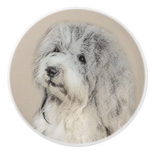 Havanese (Gold Sable) Painting - Original Dog Art Ceramic Knob