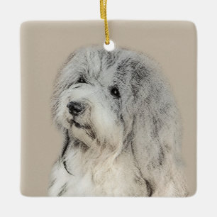 Havanese (Gold Sable) Painting - Original Dog Art Ceramic Ornament