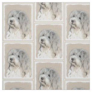 Havanese (Gold Sable) Painting - Original Dog Art Fabric