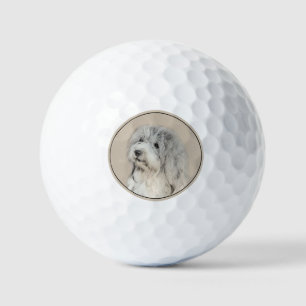 Havanese (Gold Sable) Painting - Original Dog Art Golf Balls