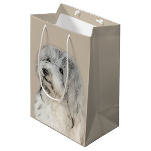 Havanese (Gold Sable) Painting - Original Dog Art Medium Gift Bag