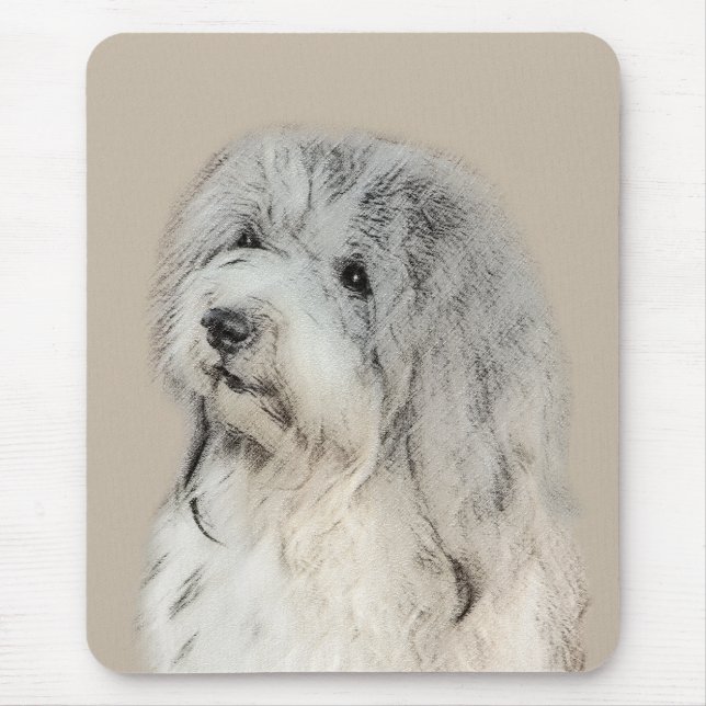 Havanese (Gold Sable) Painting - Original Dog Art Mouse Pad (Front)