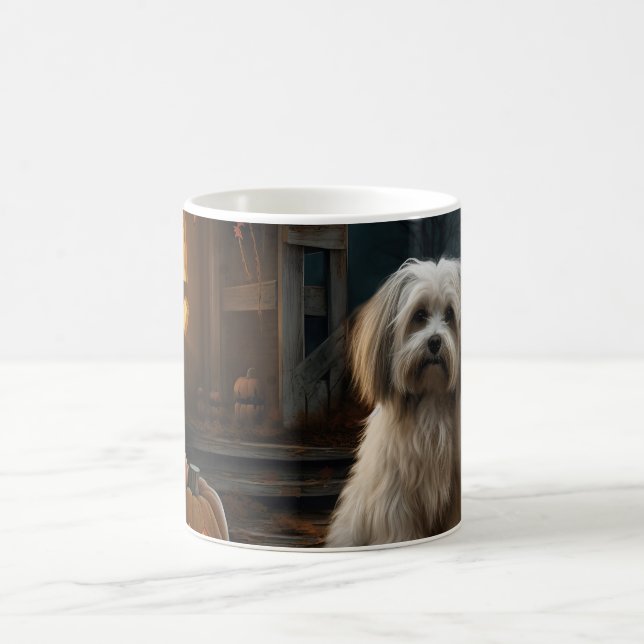 Havanese Halloween Scary Coffee Mug (Center)
