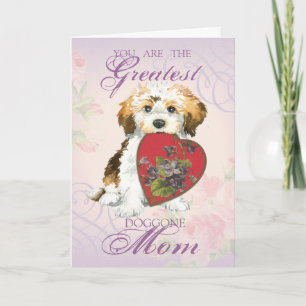 Havanese Heart Mum Card