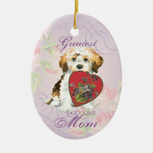 Havanese Heart Mum Ceramic Ornament