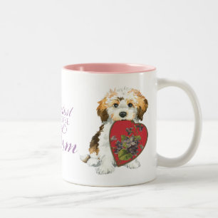 Havanese Heart Mum Two-Tone Coffee Mug