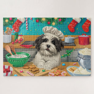 Havanese Holiday Baking: Festive Christmas Jigsaw Puzzle