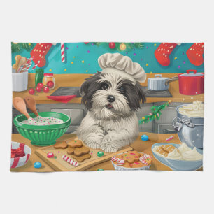Havanese Holiday Baking: Festive Christmas Tea Towel