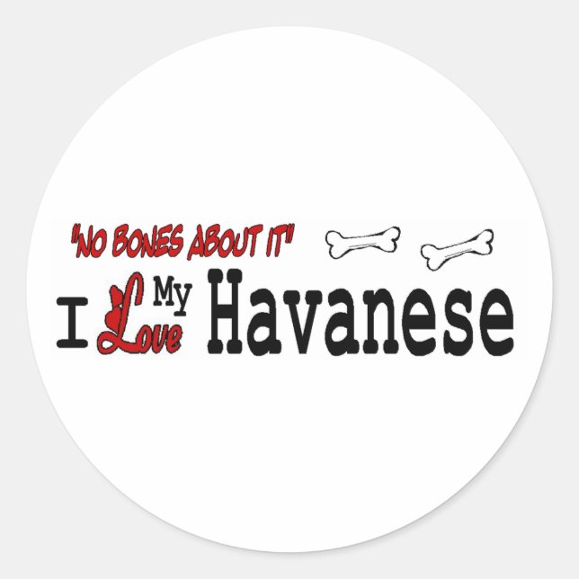 Havanese (I Love) Sticker (Front)