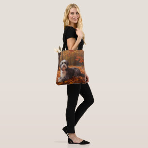 Havanese in Autumn Leaves Fall Inspire Tote Bag