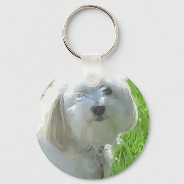 Havanese Key Ring (Front)