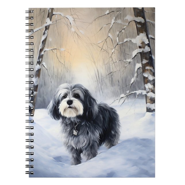 Havanese Let It Snow Christmas Notebook (Front)
