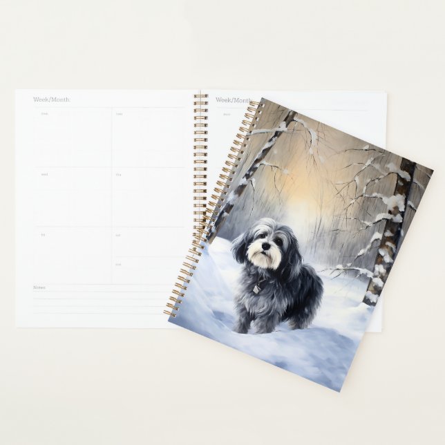 Havanese Let It Snow Christmas Planner (Display)