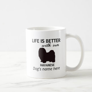 Havanese Life is Better Personalised Coffee Mug