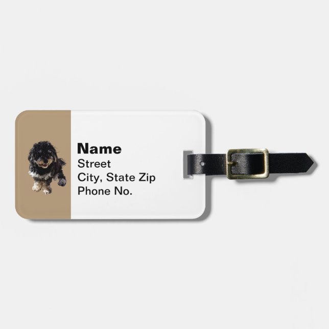 Havanese Luggage Tag (Front Horizontal)